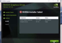How to Fix NVIDIA Installer failed issue in Windows 10