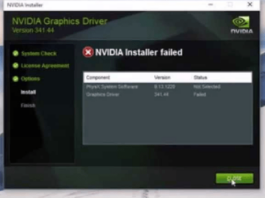 How to Fix NVIDIA Installer failed issue in Windows 10