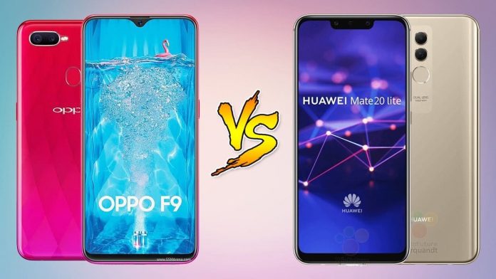 Huawei Mate 20 Lite vs Oppo F9 Huawei Mate 20 Lite vs Oppo F9