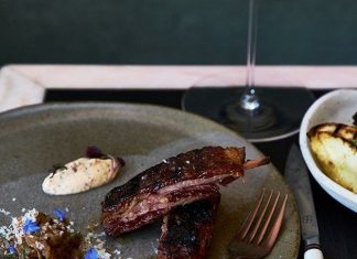 Workout Healthy BBQ Recipes BBQ Lamb with Smoky Eggplant & Mint Yogurt