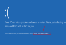 How To Fix Kernel Data InPage Error On Windows Kernel Data InPage Error