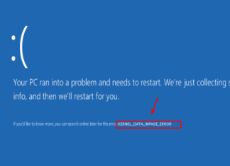 How To Fix Kernel Data InPage Error On Windows Kernel Data InPage Error