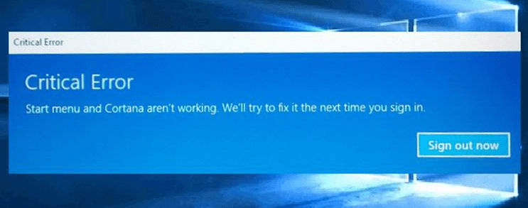 Windows 10 Start Menu Not Working