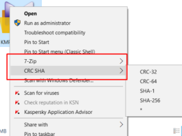 Remove CRC SHA from Context Menu in Windows 10 remove CRC SHA from CONTEXT Menu