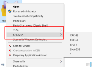 Remove CRC SHA from Context Menu in Windows 10 remove CRC SHA from CONTEXT Menu