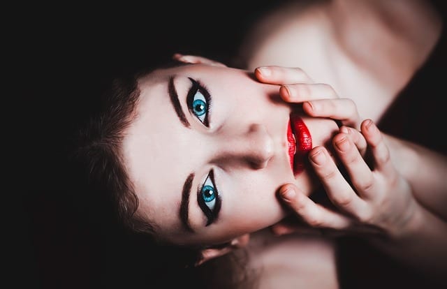 blue eyes, woman, female