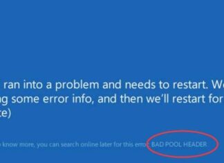 What is a bad pool header and how do I fix it? Bad pool header