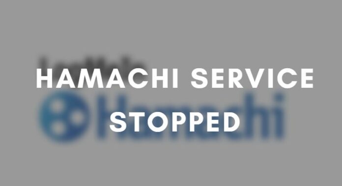 hamachi service stopped hamachi service stopped