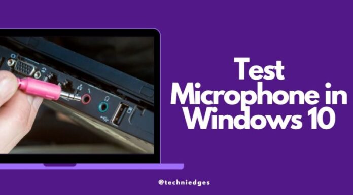 Test Microphone in Windows 10