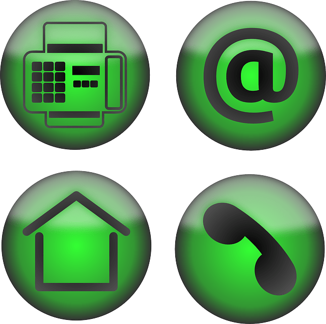 icons, office, contact