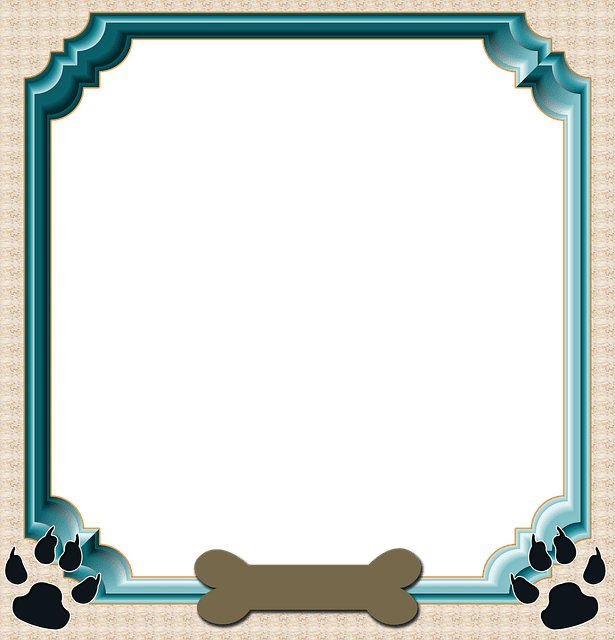 frame, scrapbook, dog frame