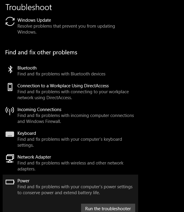 Windos Update Troubleshoot