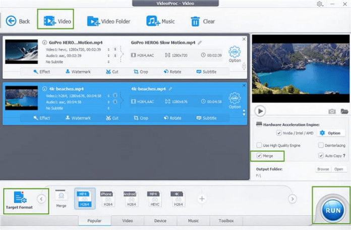 How to Merge Video Files on Windows 10, Mac, Online - VideoProc