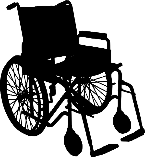 wheelchair, chair, silhouette