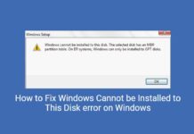 Fix Windows Cannot be Installed to This Disk Error Windows Cannot be Installed to This Disk
