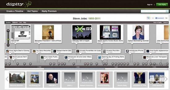 Free Digital Timeline Creator – Dipity – Gadget Explorer
