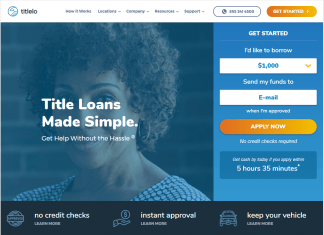 Titlelo.com Review (Titlelo Title Loans) | Everything You Need to Know Graphical user interface, website Description automatically generated