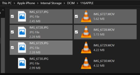 select all the folders or images select all the folders or images