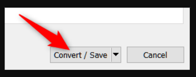 Choose Convert/Save