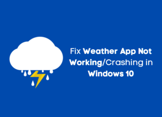 Fix Weather App Not Working/Crashing in Windows 10 Fix Weather App Not Working Windows 10