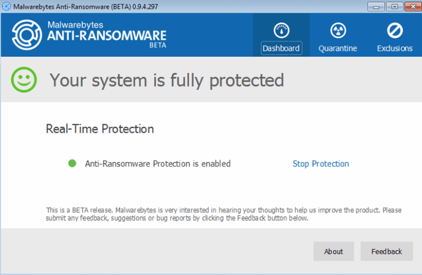 Malwarebytes Realtime Protection