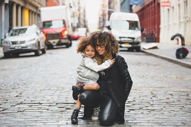 mom, daughter, woman