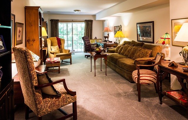 family room, living room, walk out basement