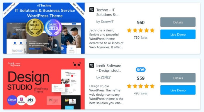 Web Development WordPress Themes