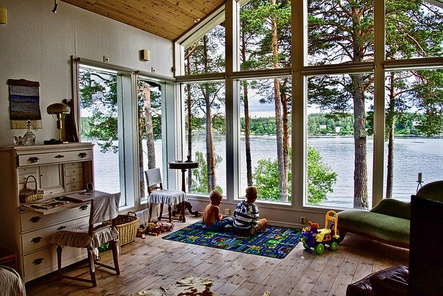 home, children, lakehouse