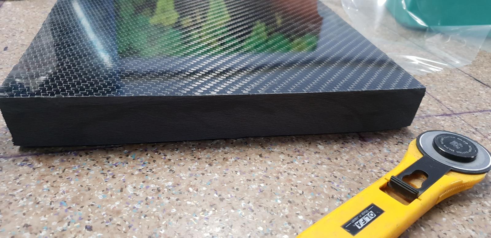 Thick carbon fiber sheets and thin carbon fiber sheets practical