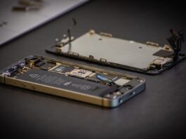 iPhone Repair Singapore black and gold hard disk drive