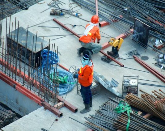 Working Safely on a Site two men working