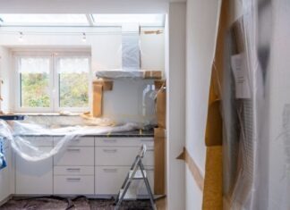 4 Tips for a Kitchen Remodel white wooden cabinet near window
