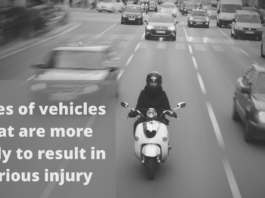 Types of vehicles that are more likely to result in serious injury