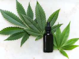 How CBDP Effects People green cannabis leaves and black glass drops bottle