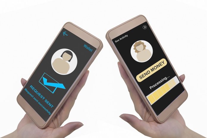 Financial technology and peer to peer transfer money concept and qr code idea E wallet.jpg