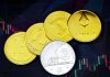 500 Markets Review – Reasons to Trade Cryptocurrencies with 500 Markets gold round coins on purple surface