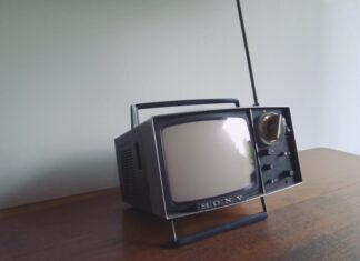 Live TV Events That Stopped People in Their Tracks gray and black Sony portable mini television