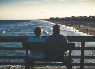 Retirement Plan 101: Getting Ready to Retire man and woman sitting on bench in front of beach