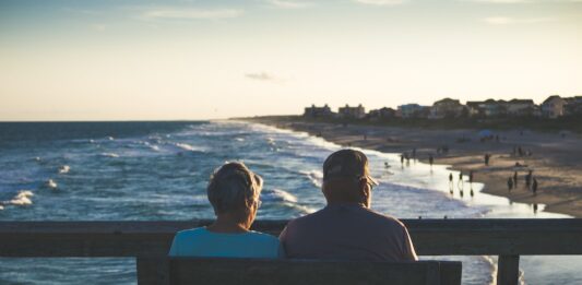Retirement Plan 101: Getting Ready to Retire man and woman sitting on bench in front of beach