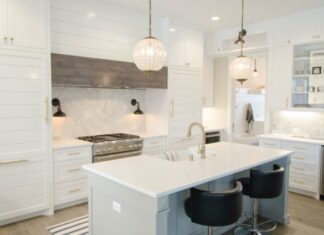 Quartz Countertops 101: How Are They Made? white kitchen room set
