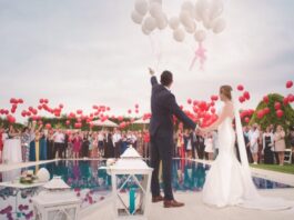 Considerations to Make for Your Wedding photo of a man and woman newly wedding holding a balloons