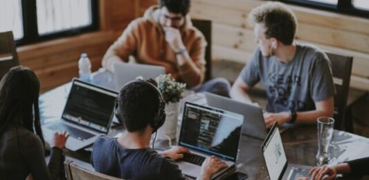 Best Tech Start-Up Ideas group of people using laptop computer