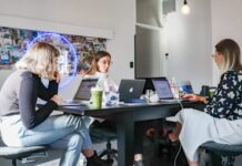 How Advertising Agencies Generate Unique Content in 3 Steps 3 women sitting on chair in front of table with laptop computers