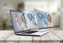 Steps To Choose The Best Virtual Event Platforms laptop, prezi, 3d presentation