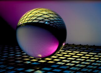 The Data Security Risks of AI Chatbots blue and black ball on blue and white checkered textile