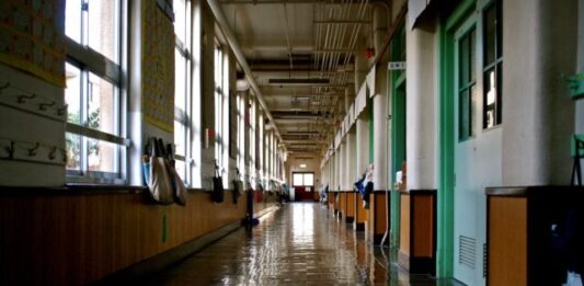 Ranking of Schools in Ontario empty building hallway