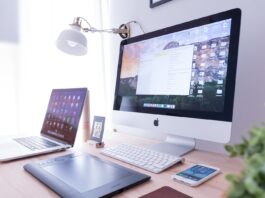 Affordable Mining Website Hosting Services silver iMac near iPhone on brown wooden table