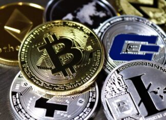 Bitcoin Investment Progress in Inglewood Various Cryptocurrency on Table