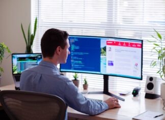 Revving Up Innovation in the Automotive Industry with Idea Management Software man in gray dress shirt sitting on chair in front of computer monitor